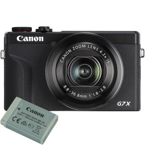 Máquina Fotográfica Compacta Canon PowerShot G7 X Mark III - Kit Bateria - Preto