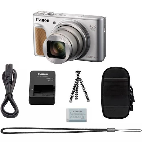 Máquina Fotográfica Compacta Canon PowerShot SX740 HS Lite Travel Edition - Prata - Image 2