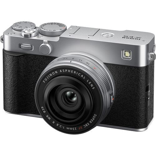 Máquina Fotográfica Mirrorless Fujifilm X-E5 + XF 23mm F2.8 R WR - Prateado - Image 3
