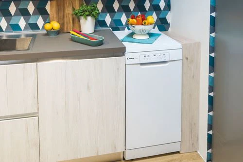 Máquina de Lavar Loiça Candy CDPH 1L949W | 9 talheres | 45 cm | F | Branco - Image 4