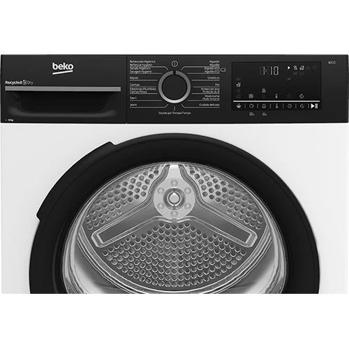 Máquina Secar Roupa Beko BM3T48249W | 8Kg | Bomba de Calor | C | Branco - Image 4
