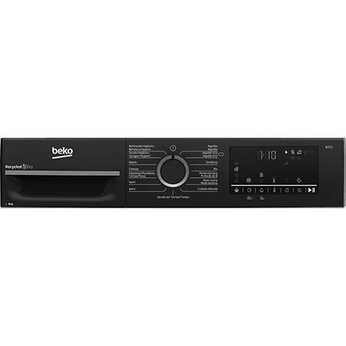 Máquina Secar Roupa Beko BM3T48249W | 8Kg | Bomba de Calor | C | Branco - Image 5