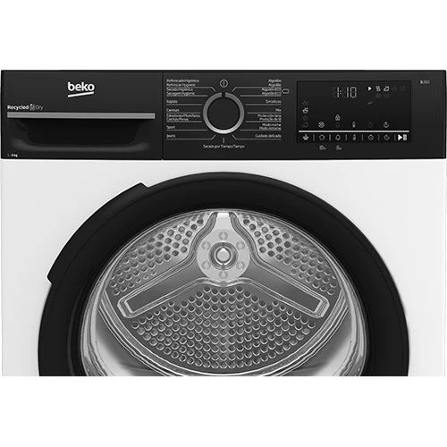 Máquina Secar Roupa Beko BM3T49240W | 9Kg | Bomba de Calor | C | Branco - Image 6