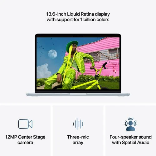 MacBook Air 13'' | 2026 | M5 10-core | 16GB | 1TB SSD | GPU 10-core - Azul-céu - Image 5