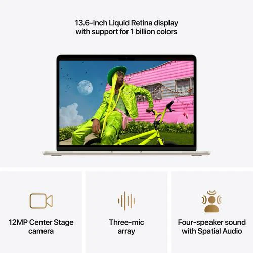 MacBook Air 13'' | 2026 | M5 10-core | 16GB | 512GB SSD | GPU 8-core - Luz das estrelas - Image 5