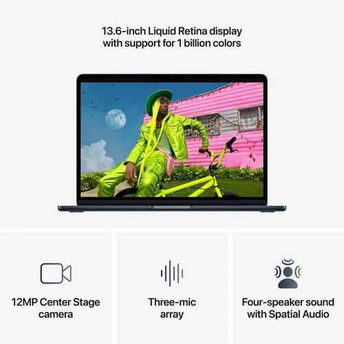 MacBook Air 13'' | 2026 | M5 10-core | 16GB | 512GB SSD | GPU 8-core - Meia-noite - Image 5