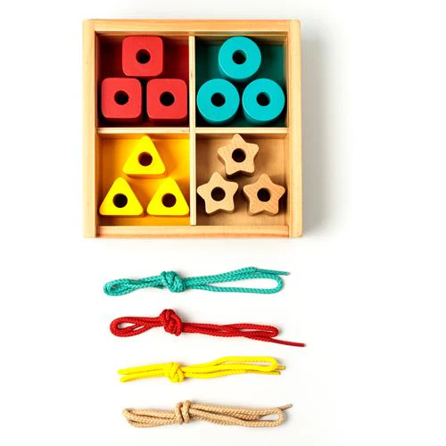 Maleta de Pérolas em Madeira Montessori - Image 2