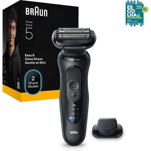 Máquina de Barbear Braun S5 52-N1200 S - Preto - Outlet - Grade A - Image 2