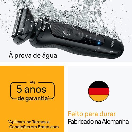 Máquina de Barbear Braun S5 52-N1200 S - Preto - Outlet - Grade A - Image 7