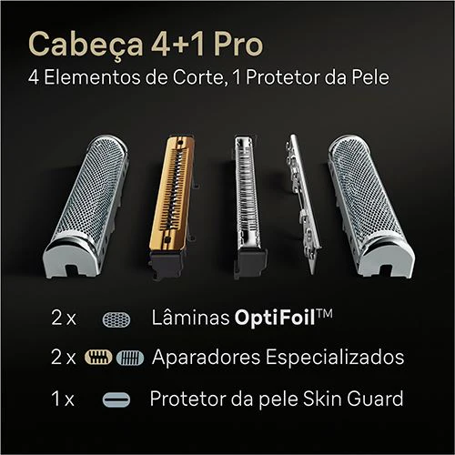 Máquina de Barbear Braun S9-9325 S - Metal | Preto - Image 4