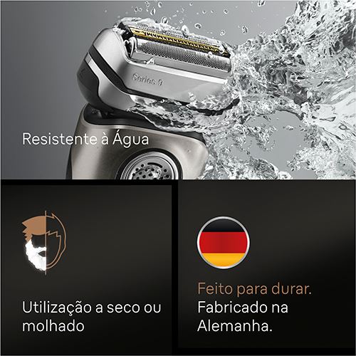 Máquina de Barbear Braun S9-9325 S - Metal | Preto - Image 7
