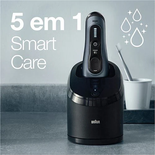 Máquina de Barbear Elétrica Braun S8 8463CC - Cinzento - Image 2