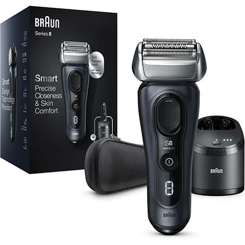 Máquina de Barbear Elétrica Braun S8 8463CC - Cinzento - Image 5
