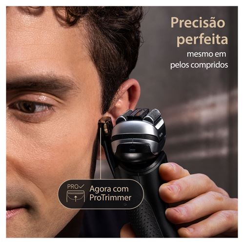 Máquina de Barbear Elétrica Braun Series 9 Pro+ 9560CC - Preto - Image 5