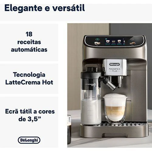Máquina de Café Automática com Moinho DeLonghi Magnifica Plus ECAM320.70.TB - Titanium Black - Outlet - Grade A - Image 4