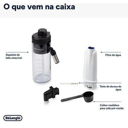 Máquina de Café Automática com Moinho DeLonghi Magnifica Plus ECAM320.70.TB - Titanium Black - Outlet - Grade A - Image 8