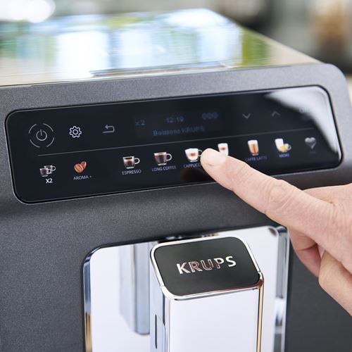 Máquina de Café Automática com Moinho Krups Evidence One Quattro Force EA895N10 - Cinzento - Image 5