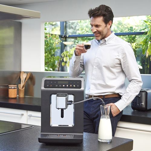 Máquina de Café Automática com Moinho Krups Evidence One Quattro Force EA895N10 - Cinzento - Image 7