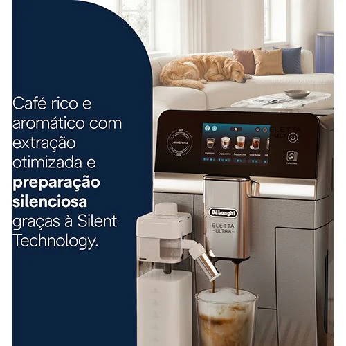 Máquina de Café Automática DeLonghi Eletta Ultra ECAM470.85.MB - Preto | Inox - Image 5