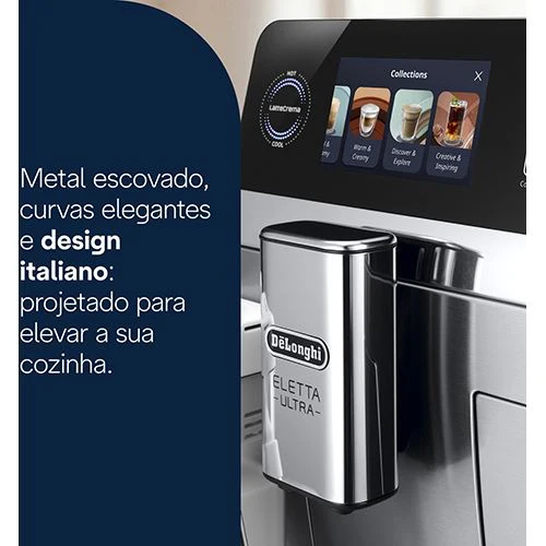 Máquina de Café Automática DeLonghi Eletta Ultra ECAM470.85.MB - Preto | Inox - Image 9