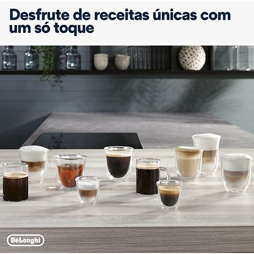 Máquina de Café Automática DeLonghi Magnifica Evo Milk ECAM310.80 SB - Cinzento | Preto - Image 5
