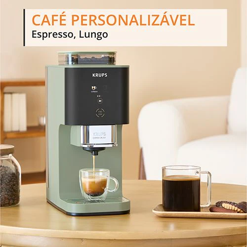 Máquina de Café Automática Krups SA401LE0 Coffee Crush Experience - Verde | Preto - Image 2