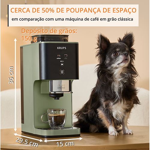 Máquina de Café Automática Krups SA401LE0 Coffee Crush Experience - Verde | Preto - Image 6