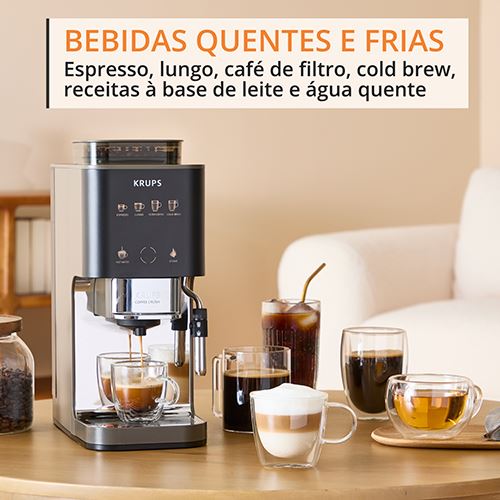 Máquina de Café Automática Krups SA403BE0 Coffee Crush Experience - Inox | Preto - Image 2