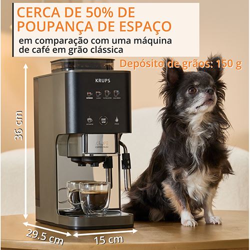 Máquina de Café Automática Krups SA403BE0 Coffee Crush Experience - Inox | Preto - Image 6