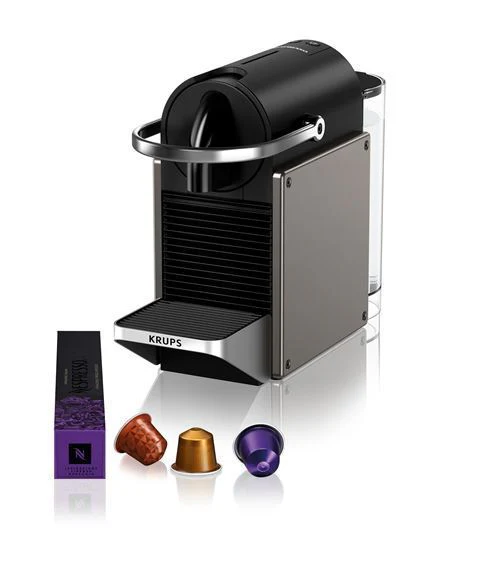Máquina de Café Cápsulas Nespresso Krups XN306TP3 Pixie Titânio - Outlet - Grade A
