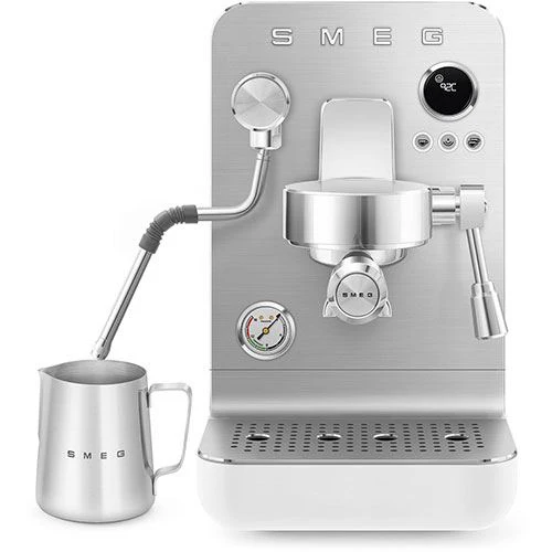Máquina de Café Expresso Semiprofissional Smeg EMC02WHMEU Collezione | Branco Mate - Image 8