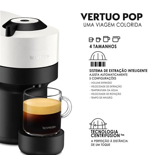 Máquina de Café Krups Nespresso Vertuo Pop XN9201 - Coconut - Outlet - Grade A - Image 2