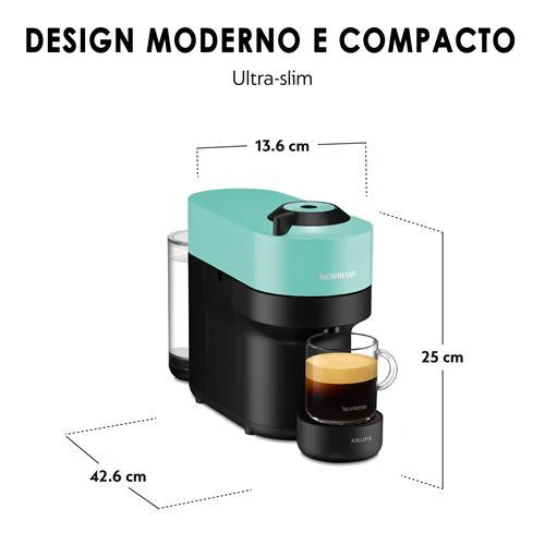 Máquina de Café Krups Nespresso Vertuo Pop Xn9204 - Mint - Outlet - Grade A - Image 6