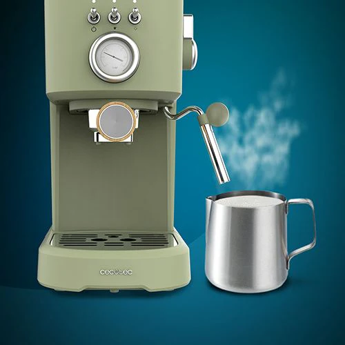 Máquina de Café Manual Cecotec Power Espresso 20 Retro - Verde - Image 6