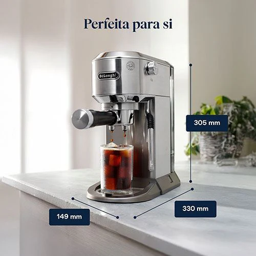 Máquina de Café Manual DeLonghi Dedica Duo EC890.M - Metal - Outlet - Grade A - Image 10