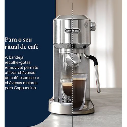 Máquina de Café Manual DeLonghi Dedica Duo EC890.M - Metal - Outlet - Grade A - Image 6