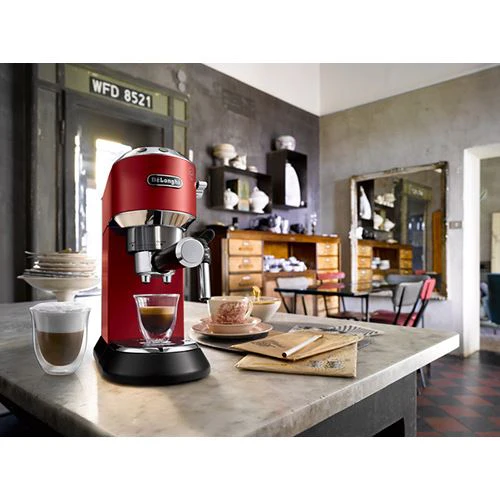 Máquina de Café Manual DeLonghi Dedica Style EC685.R - Vermelho - Image 5