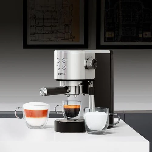 Máquina de Café Manual Krups Virtuoso XP442C11 - Preto e Inox - Image 7