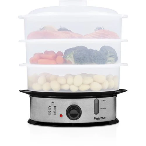 Máquina de Cozinhar a Vapor Tristar Tristar VS-3914 | 1200 W - Prateado - Image 2