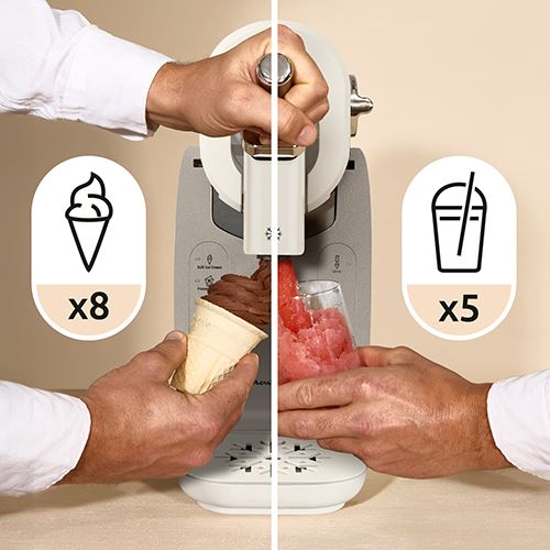 Máquina de Gelados Moulinex Freezi MJ803AF0 | 1.4L | Creme - Image 3