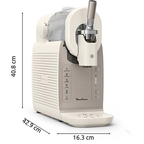 Máquina de Gelados Moulinex Freezi MJ803AF0 | 1.4L | Creme - Image 7