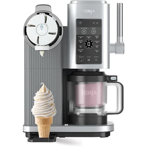 Máquina de Gelados Ninja NC701EU Creami Scoop Swirl | 2 L | Prateado