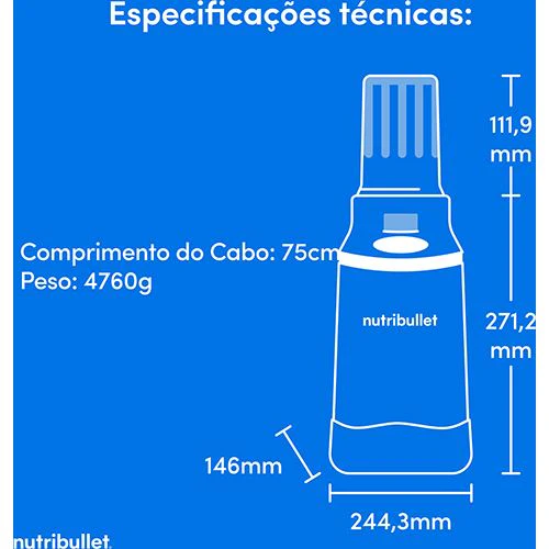 Máquina de Gelados Nutribullet® Chill Ice Cream Maker NBD0503W | 0.47L | 500 W | Branco - Image 11