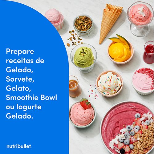 Máquina de Gelados Nutribullet® Chill Ice Cream Maker NBD0503W | 0.47L | 500 W | Branco - Image 6