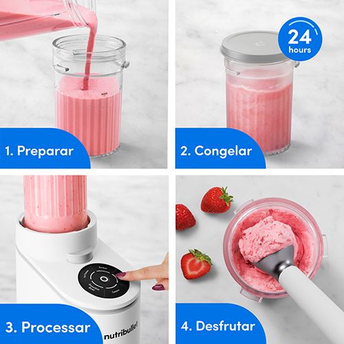 Máquina de Gelados Nutribullet® Chill Ice Cream Maker NBD0503W | 0.47L | 500 W | Branco - Image 8