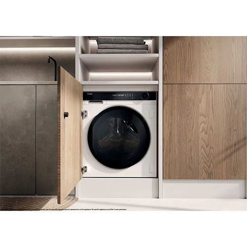 Máquina de Lavar e Secar Roupa Encastrável Haier HWB100-B14858U1 Série 8 | 10 Kg | 1400 RPM - Branco - Image 5