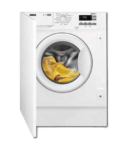 Máquina de Lavar e Secar Roupa Zanussi ZWT816PCWA | Encastrável | 8/4 Kg | 1600 RPM | E | Branco