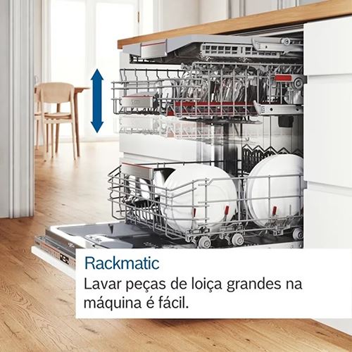 Máquina de Lavar Loiça Bosch SMS4ECI28E | 14 Talheres | 60 cm | A | Aço inoxidável antidedadas - Image 2