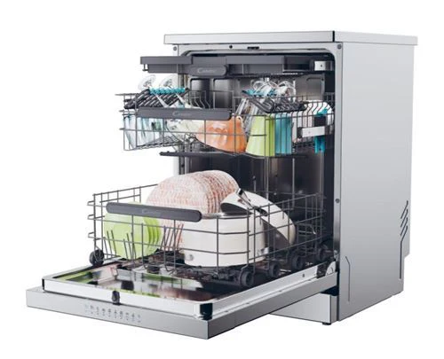 Máquina de Lavar Loiça Candy CF 6B4S1PX | 16 talheres | 60 cm | B | Aço inoxidável - Outlet - Grade C - Image 7
