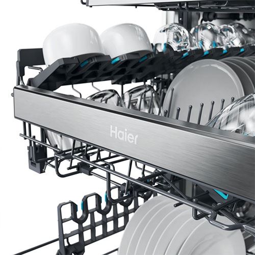 Máquina de Lavar Loiça Encastrável Haier XS 63A4M4B | 16 talheres | 59.7 cm | A - Image 10